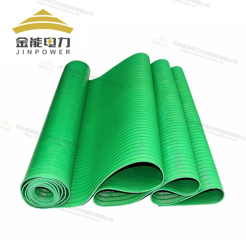 3-12mm綠色均勻條紋絕緣膠墊（5-35kV）